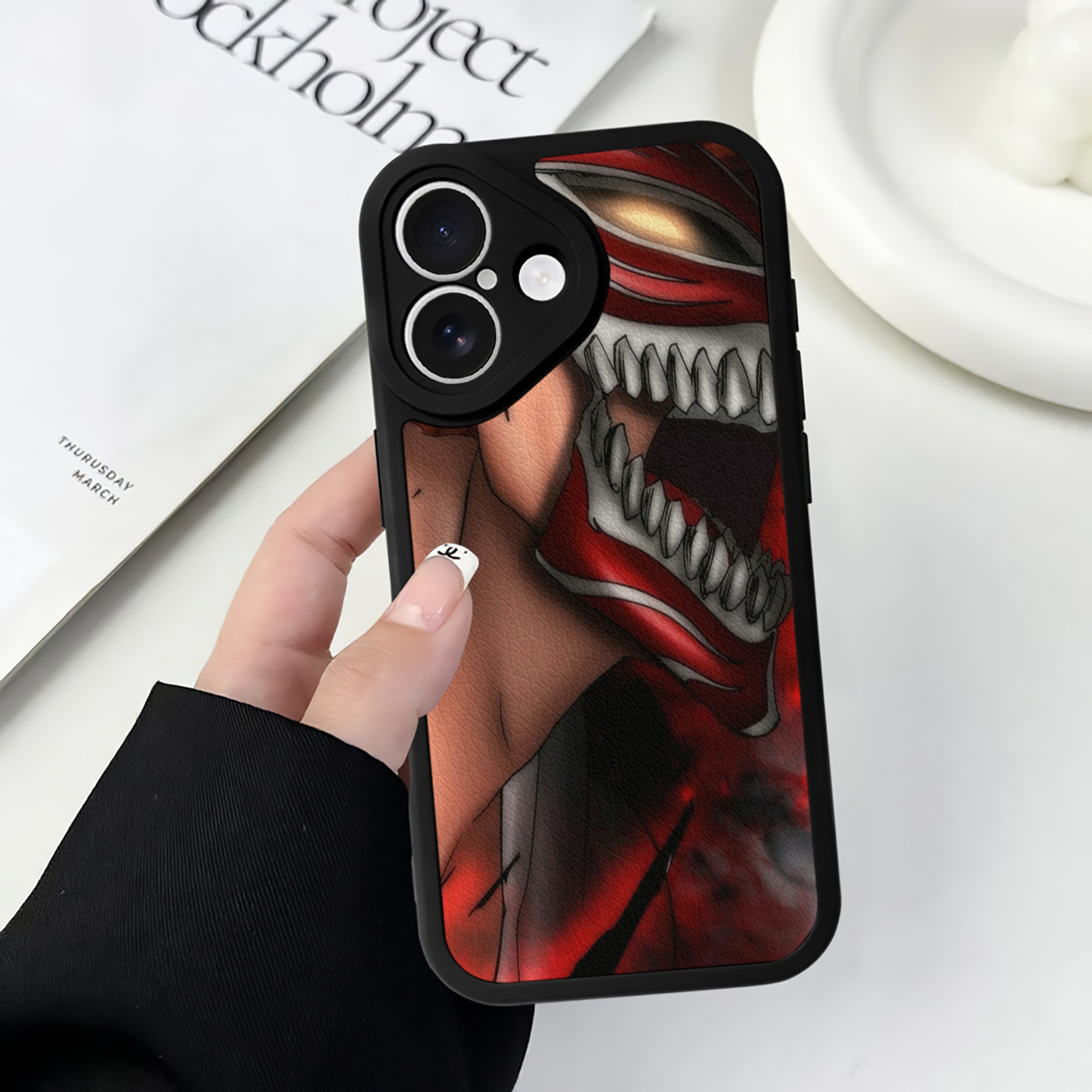 （画像用） ブリーチ BLEACH 【iPhone 16シリーズ対応】シリコンスマホケース（レザー調） 材質：シリコン